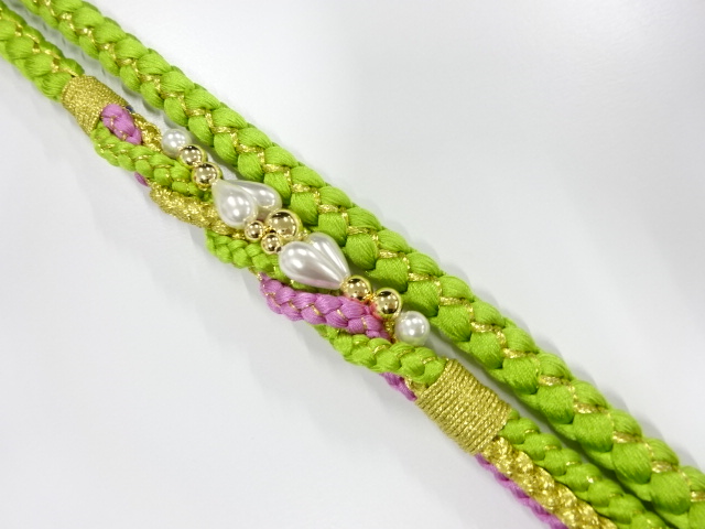 正絹　振袖用　手組帯締め